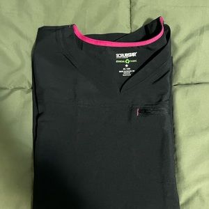 Scrubstar scrub top it has a zipper pocket and two pockets on sides size x’s